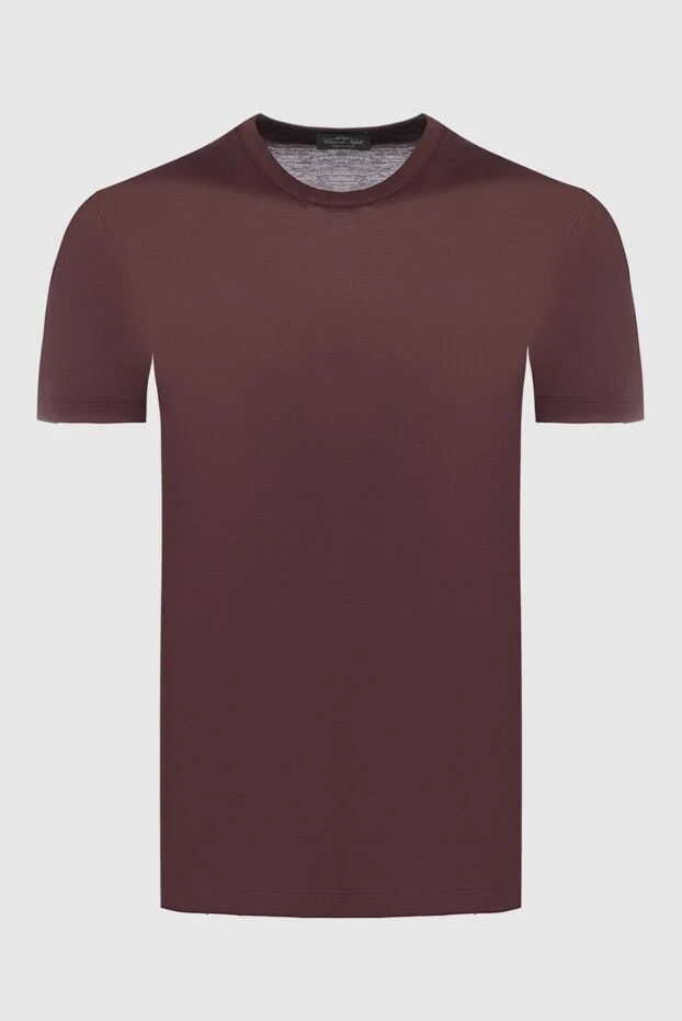 Cesare di Napoli мужские футболка из хлопка коричневая мужская купить с ценами и фото 162530 - фото 1