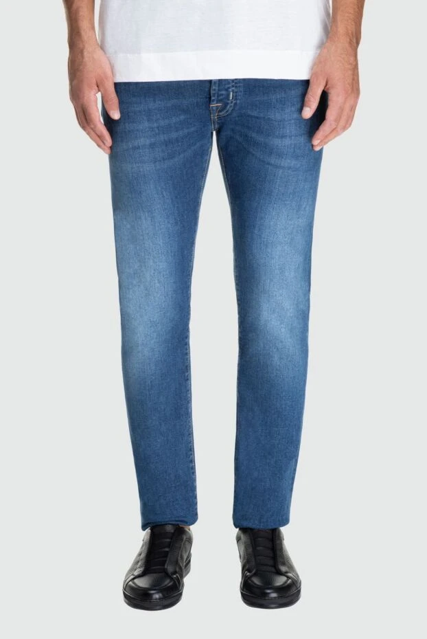 Jacob Cohen мужские джинсы из хлопка синие мужские купить с ценами и фото 162541 - фото 2