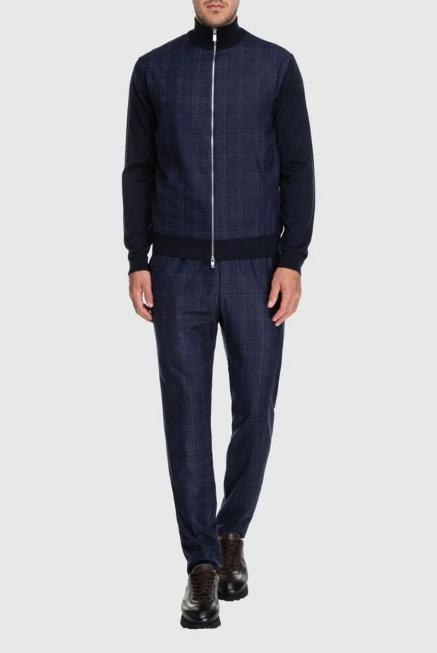 Tombolini man men's wool sports suit, blue 162546 - photo 2