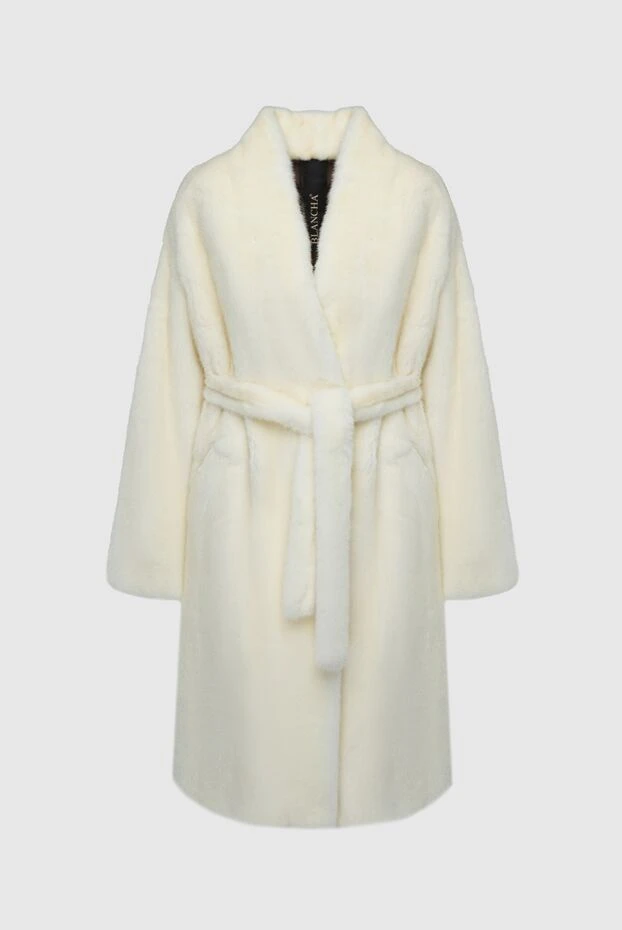 Blancha woman women's white natural fur coat buy with prices and photos 162573 - photo 1