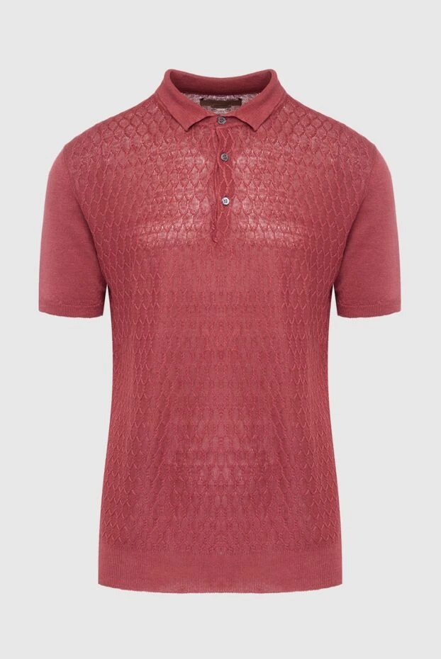 Corneliani red cotton polo shirt for men 162583 - photo 1