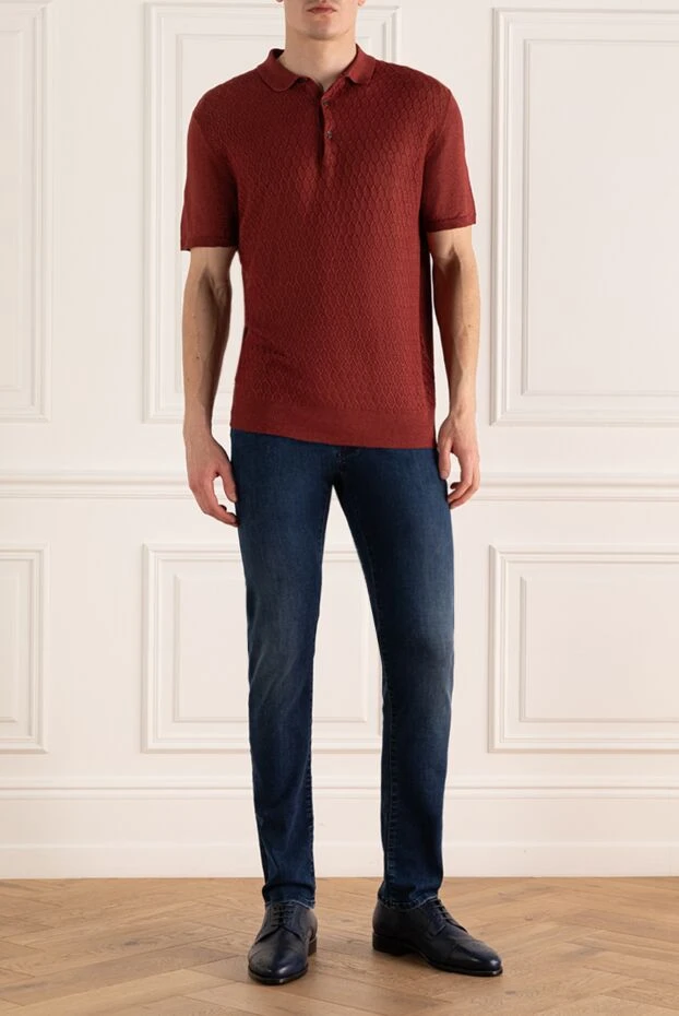 Corneliani man cotton polo red for men buy with prices and photos 162583 - photo 2