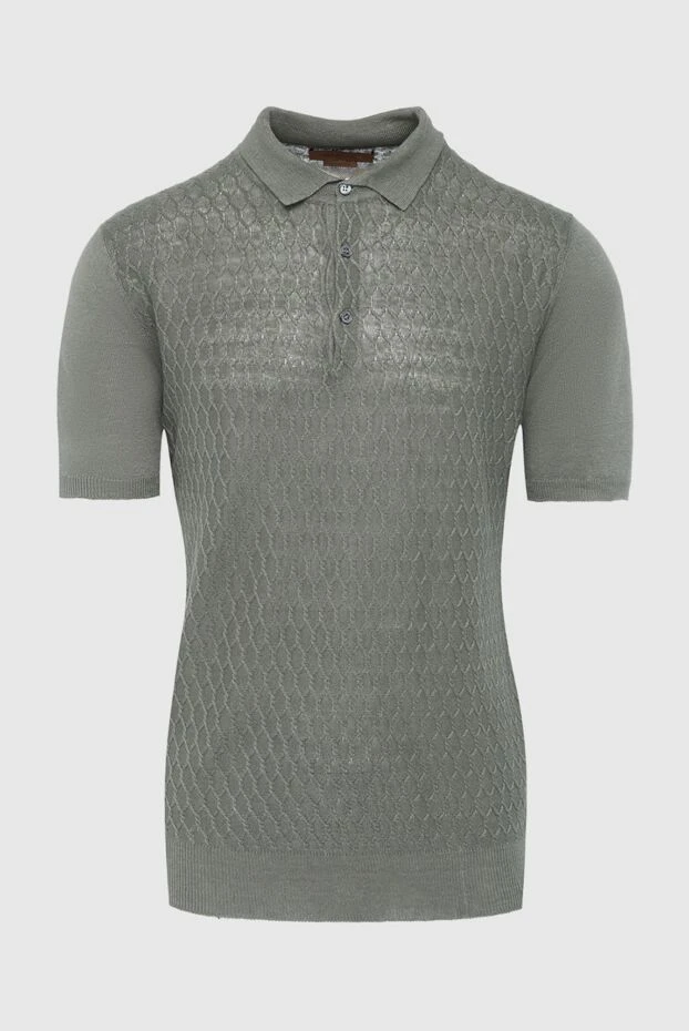 Corneliani green cotton polo for men 162584 - photo 1