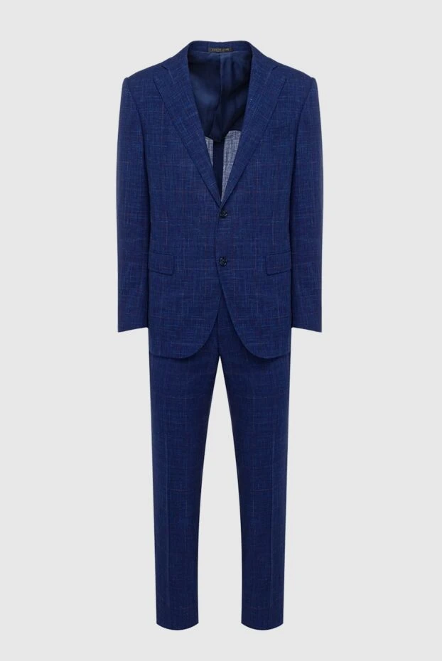 Corneliani men's suit made of wool, silk and linen blue 162586 - photo 1