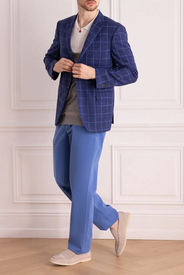 Corneliani мужские пиджак синий мужской купить с ценами и фото 162587 - фото 2