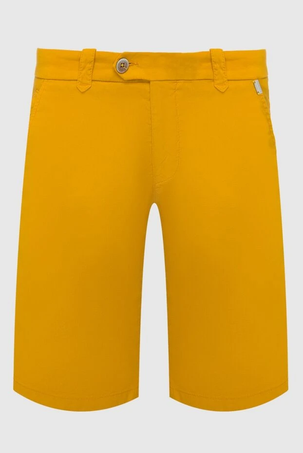Corneliani мужские шорты из хлопка и льна желтые мужские купить с ценами и фото 162596 - фото 1