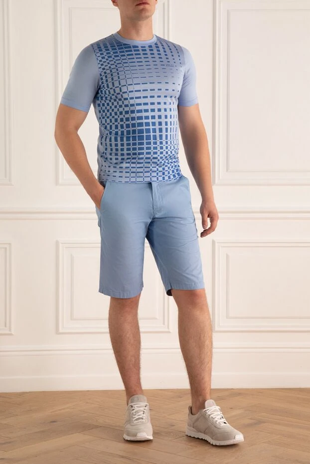 Corneliani мужские шорты из шерсти голубые мужские купить с ценами и фото 162598 - фото 2