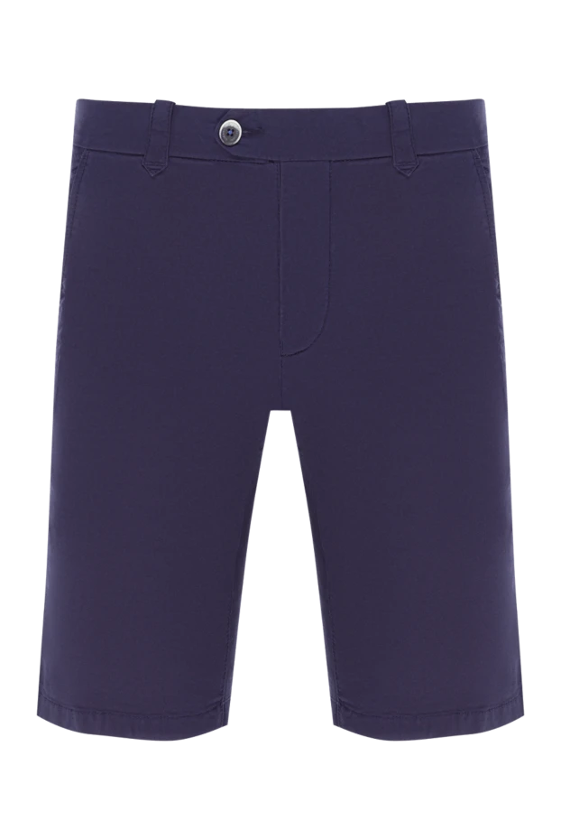 Corneliani шорты из гладкого хлопка с добавлением эластана в ультрамариновом тоне 162603 - фото 1
