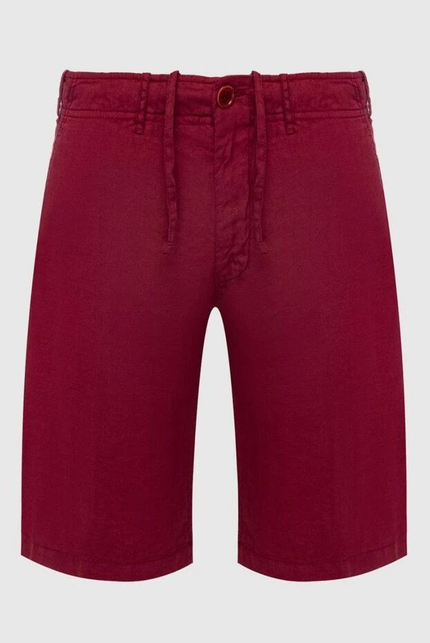 Corneliani man red linen shorts for men buy with prices and photos 162604 - photo 1