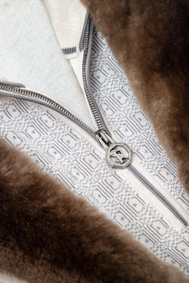 Stefano Ricci cashmere and silk beige tee for men 162653 - photo 3