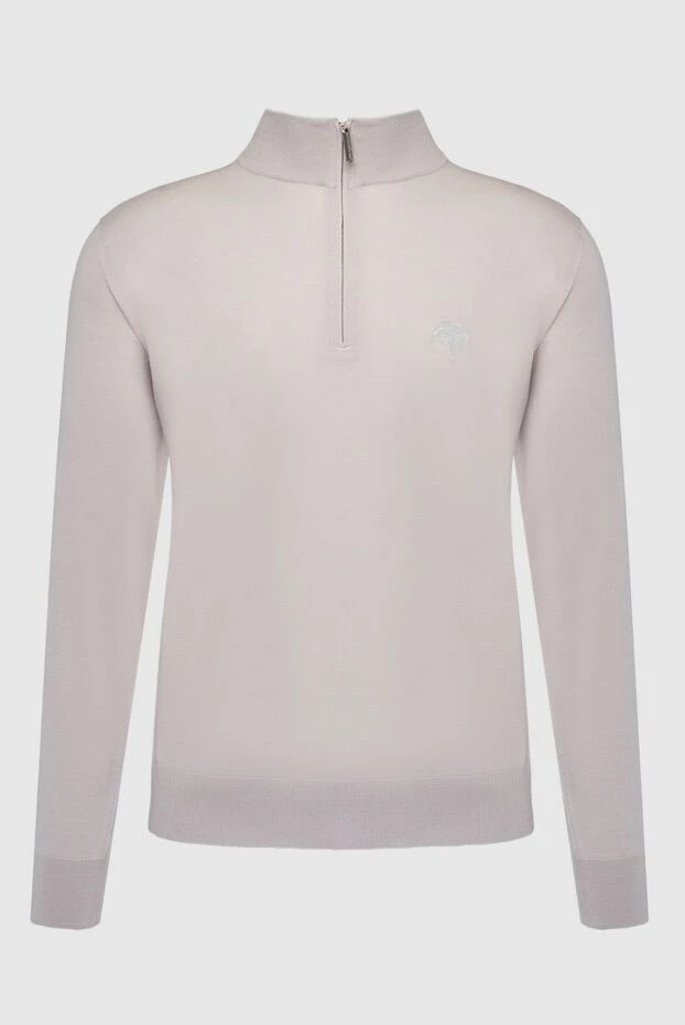 Тройер из шерсти бежевый мужской - фото 1