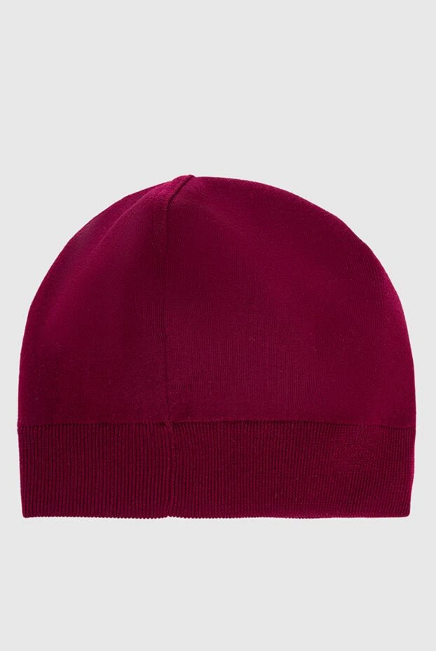 Stefano Ricci шапка з вовни бордова чоловіча 162671 - фото 3
