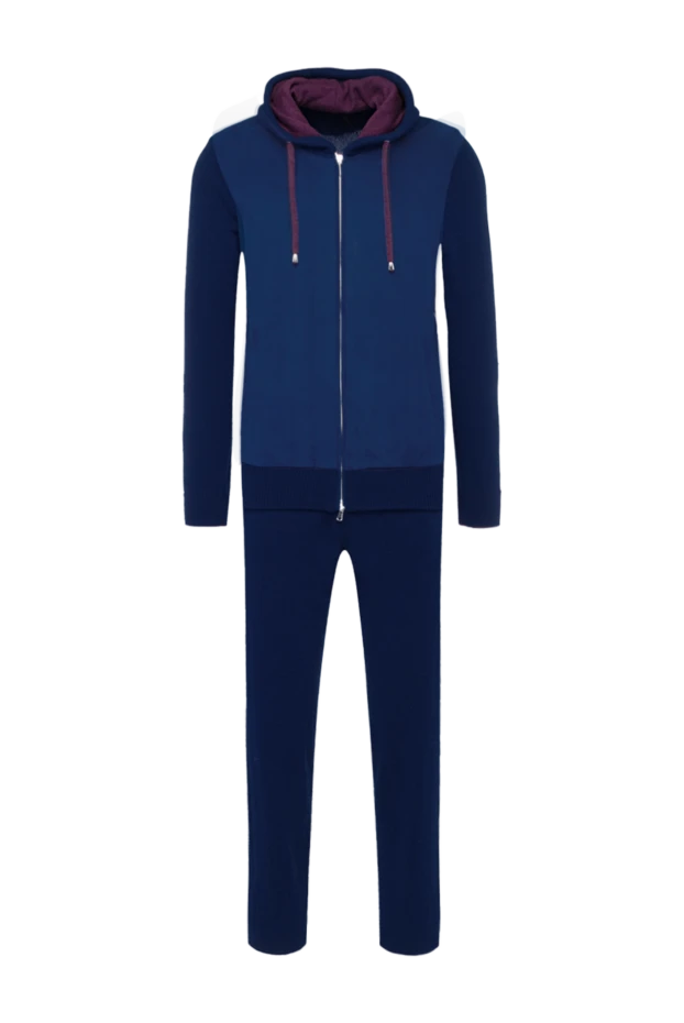 Cesare di Napoli men's sports suit made of wool, viscose and cashmere blue 162685 - photo 1