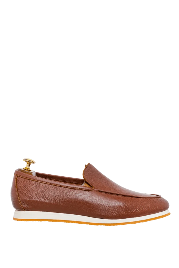 Andrea Ventura man brown leather loafers for men 162692 - photo 1