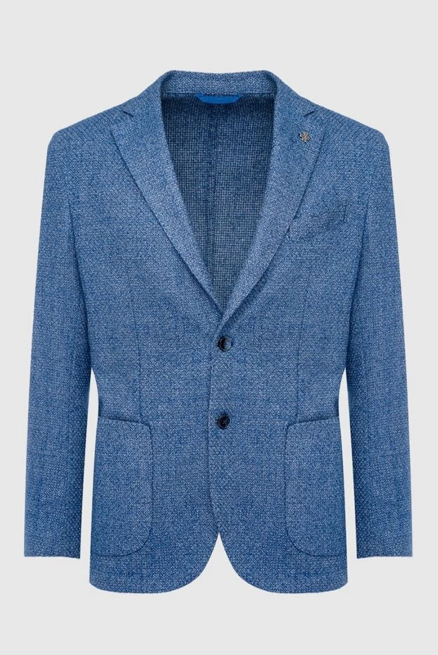 Lubiam мужские пиджак голубой мужской купить с ценами и фото 162697 - фото 1