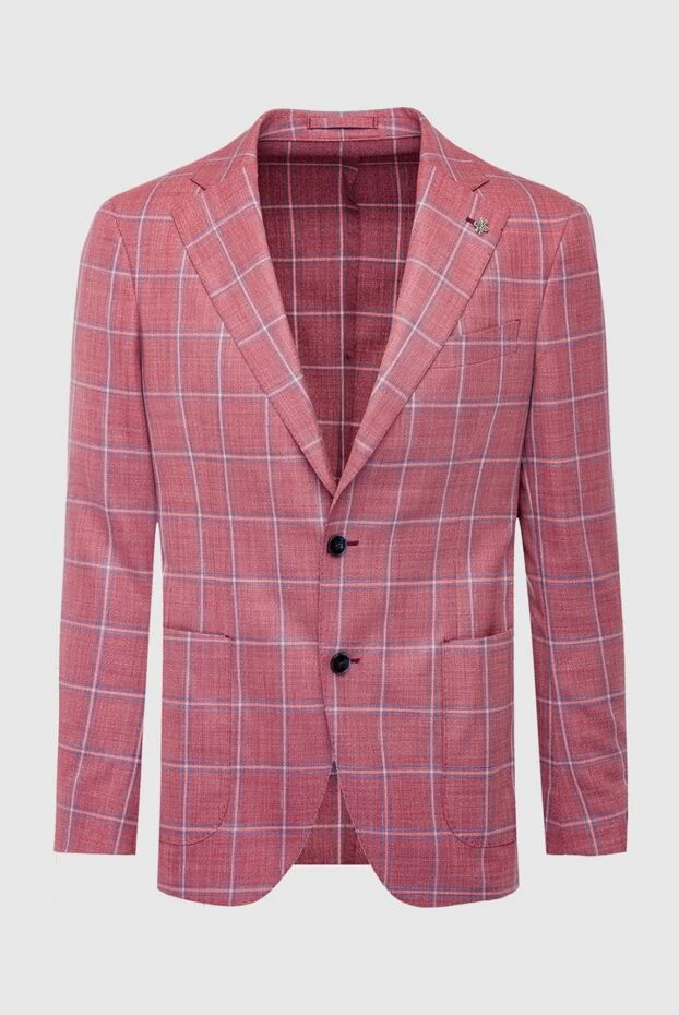 Lubiam мужские пиджак из шерсти розовый мужской купить с ценами и фото 162698 - фото 1
