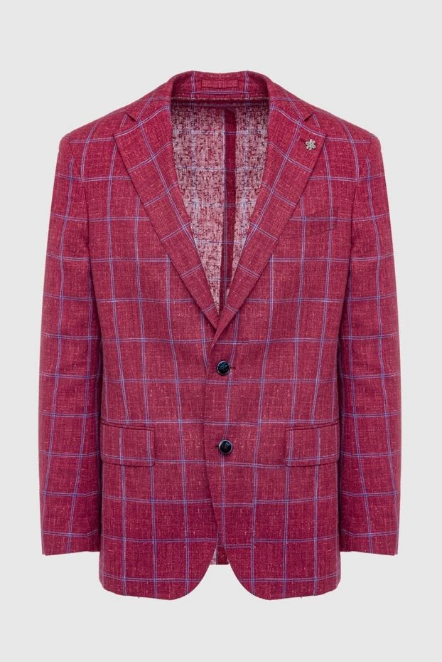 Lubiam мужские пиджак бордовый мужской купить с ценами и фото 162699 - фото 1