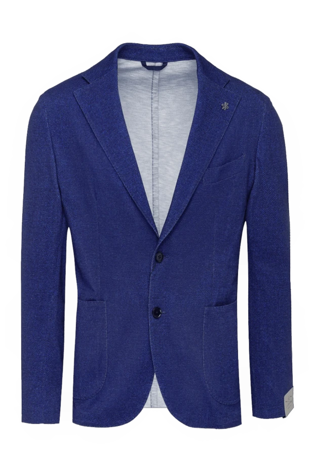 Lubiam blue cotton jacket for men 162700 - photo 1