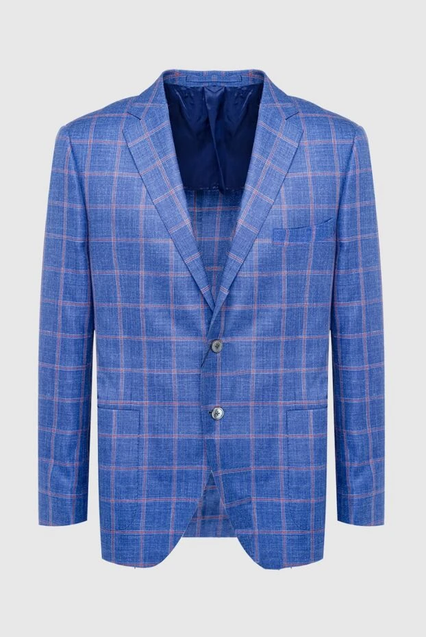 Lubiam мужские пиджак голубой мужской купить с ценами и фото 162701 - фото 1