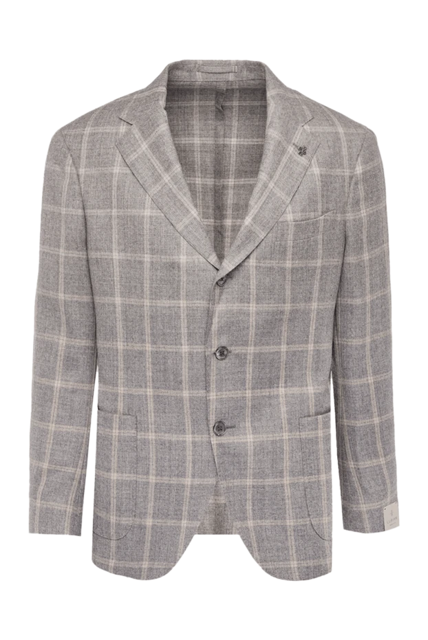 Lubiam gray wool and silk jacket for men 162712 - photo 1