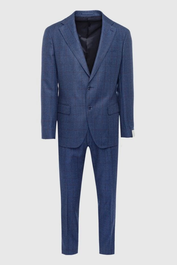 Lubiam мужские костюм мужской из шерсти синий купить с ценами и фото 162713 - фото 1