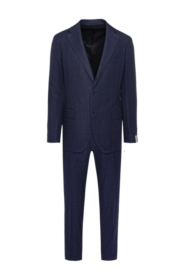 Lubiam men's suit made of wool blue 162713 - photo 1