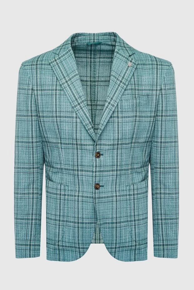 Lubiam мужские пиджак из хлопка и полиэстера зеленый мужской купить с ценами и фото 162714 - фото 1