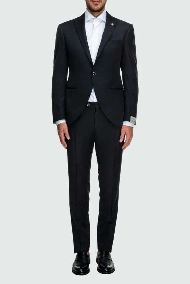 Lubiam мужские костюм мужской из шерсти и полиэстера черный купить с ценами и фото 162717 - фото 2