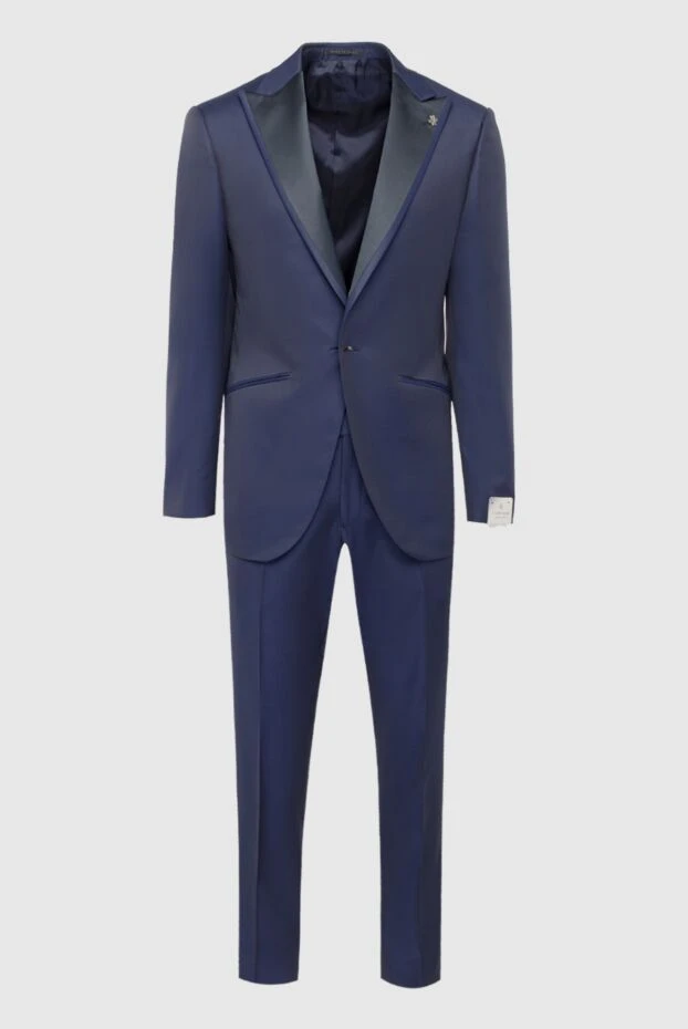 Lubiam мужские костюм мужской из шерсти и полиэстера синий купить с ценами и фото 162721 - фото 1