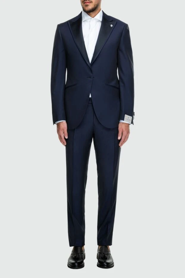 Lubiam man men's suit made of wool and polyester, blue buy with prices and photos 162721 - photo 2