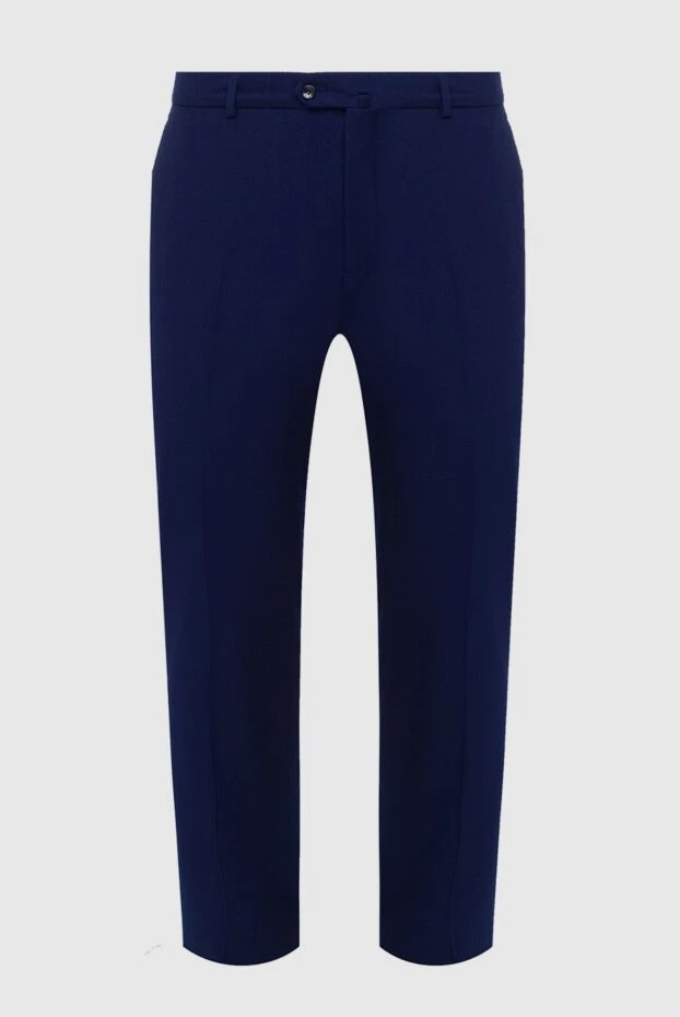 Lubiam blue wool pants for men 162725 - photo 1