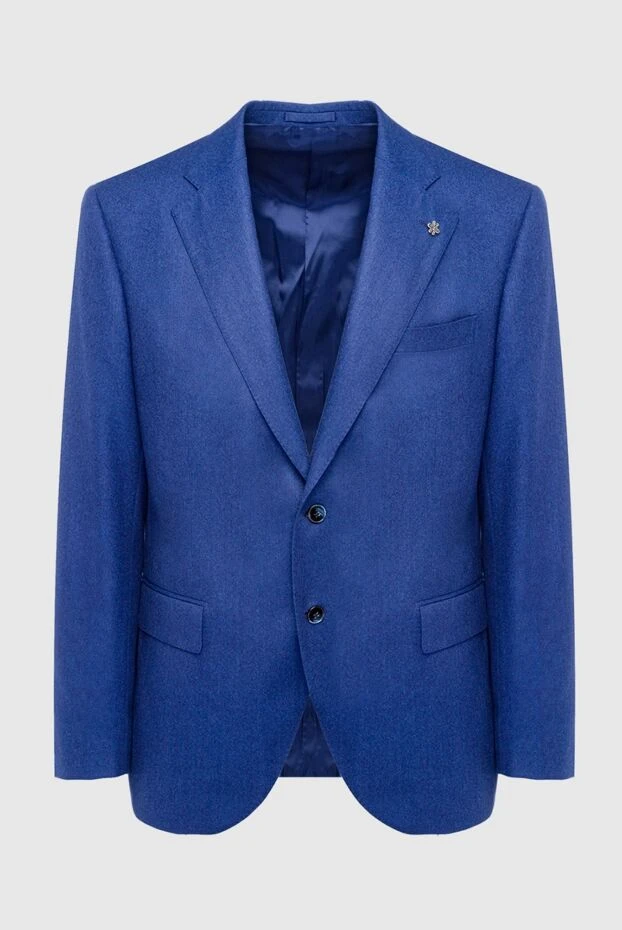 Lubiam мужские пиджак из шерсти синий мужской купить с ценами и фото 162726 - фото 1