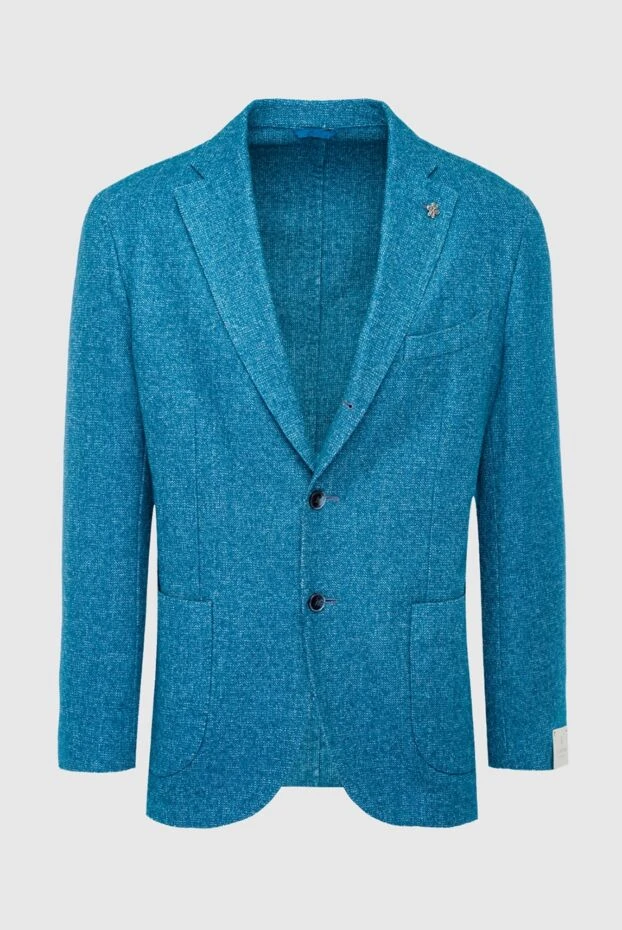 Lubiam мужские пиджак голубой мужской купить с ценами и фото 162727 - фото 1