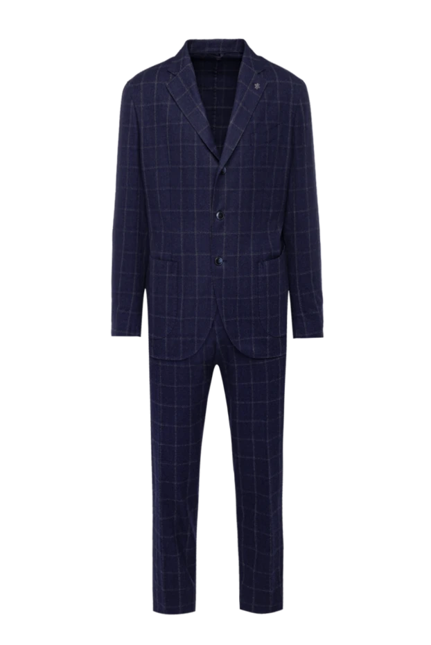 Lubiam men's suit made of wool blue 162731 - photo 1