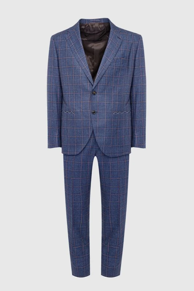 Lubiam man men's suit made of wool, blue 162732 - photo 1