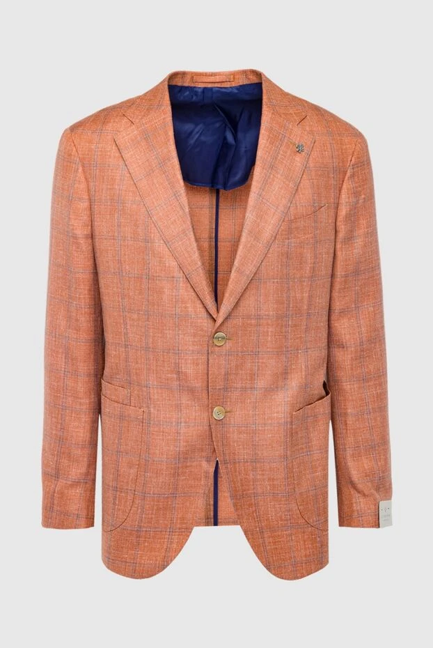 Lubiam мужские пиджак оранжевый мужской купить с ценами и фото 162737 - фото 1
