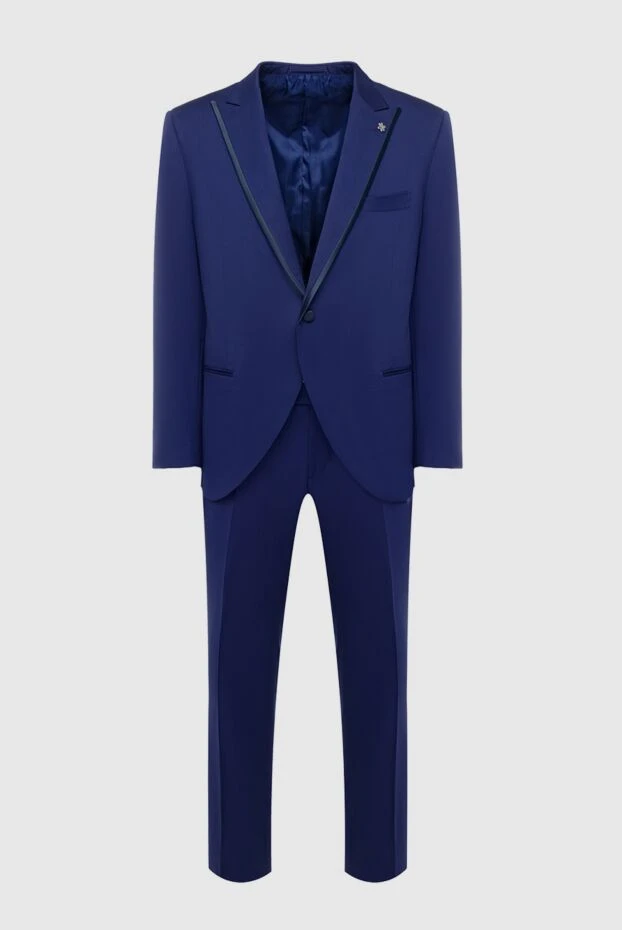 Lubiam man men's suit made of wool, blue buy with prices and photos 162742 - photo 1