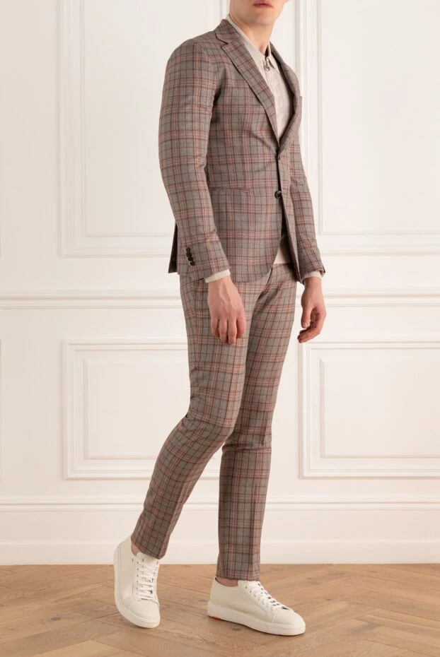 Lubiam man beige men's wool suit buy with prices and photos 162744 - photo 2