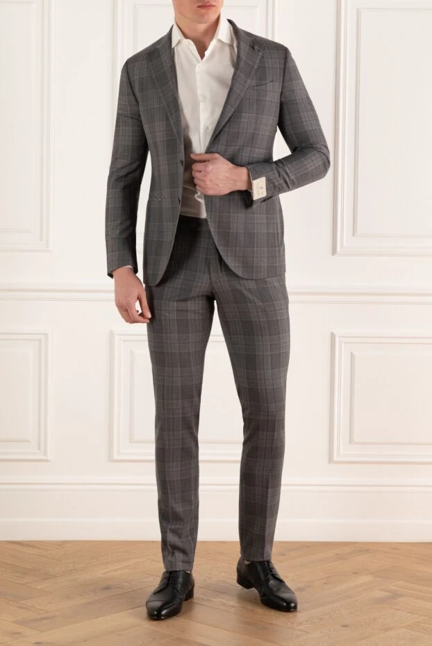 Lubiam man gray wool men's suit buy with prices and photos 162759 - photo 2