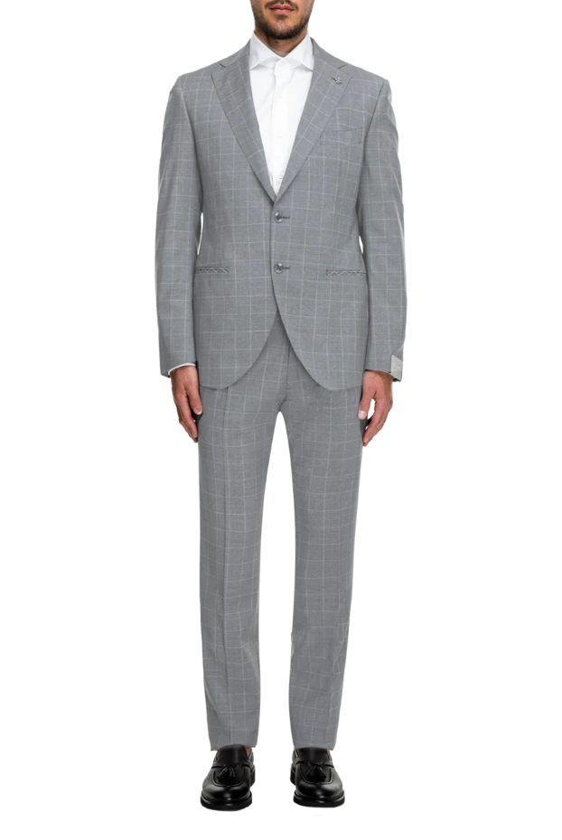 Lubiam man gray wool men's suit 162761 - photo 2