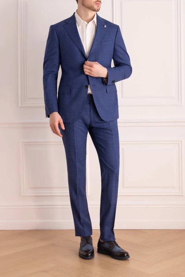 Lubiam man men's suit made of wool, blue buy with prices and photos 162762 - photo 2
