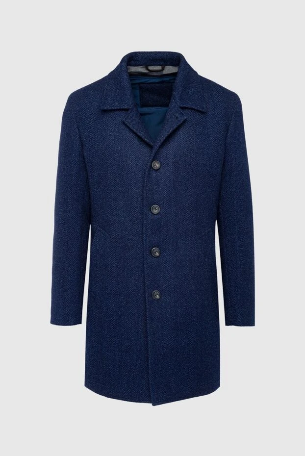 Lubiam мужские пальто из шерсти синее мужское купить с ценами и фото 162778 - фото 1