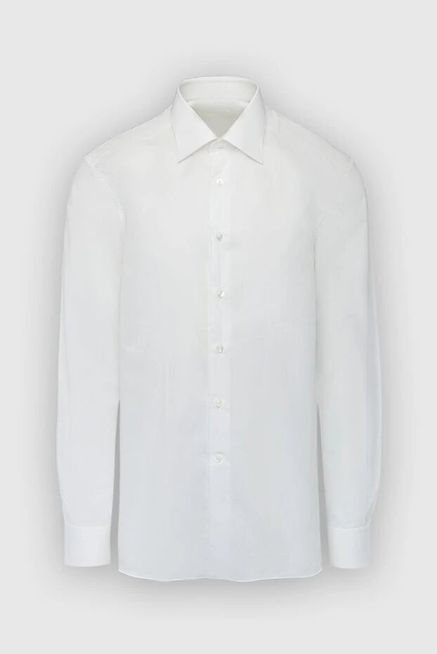 Stefano Ricci рубашка из хлопка белая мужская 162792 - фото 1