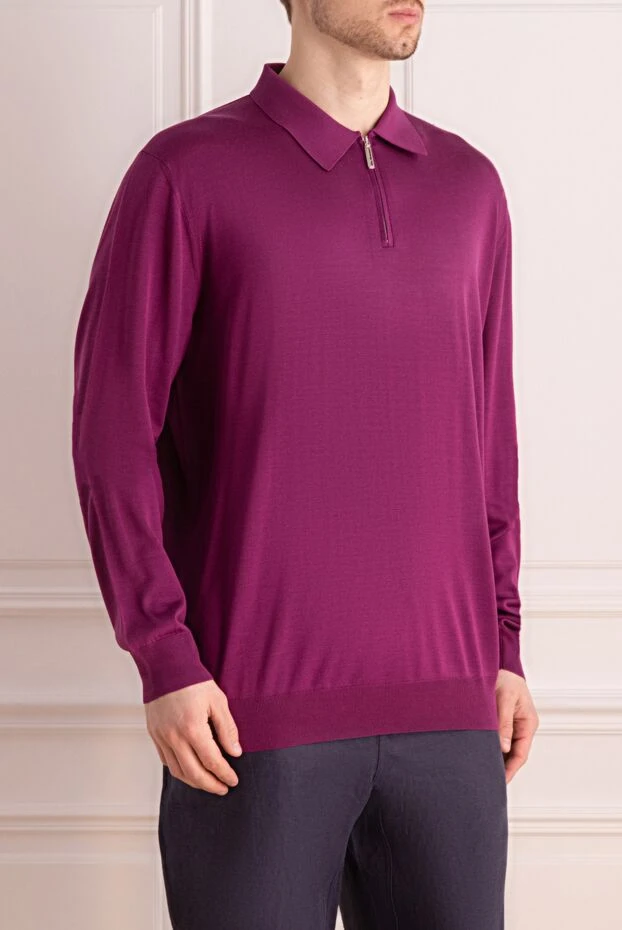 Stefano Ricci a fine silk polo with a soft texture and long sleeves 162844 - photo 3