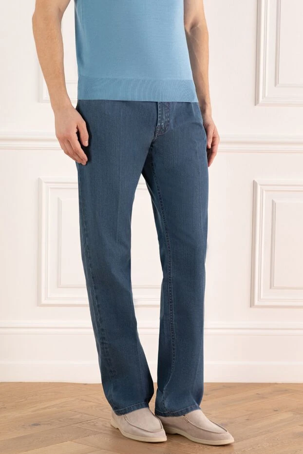 Stefano Ricci blue cotton jeans for men 162866 - photo 3