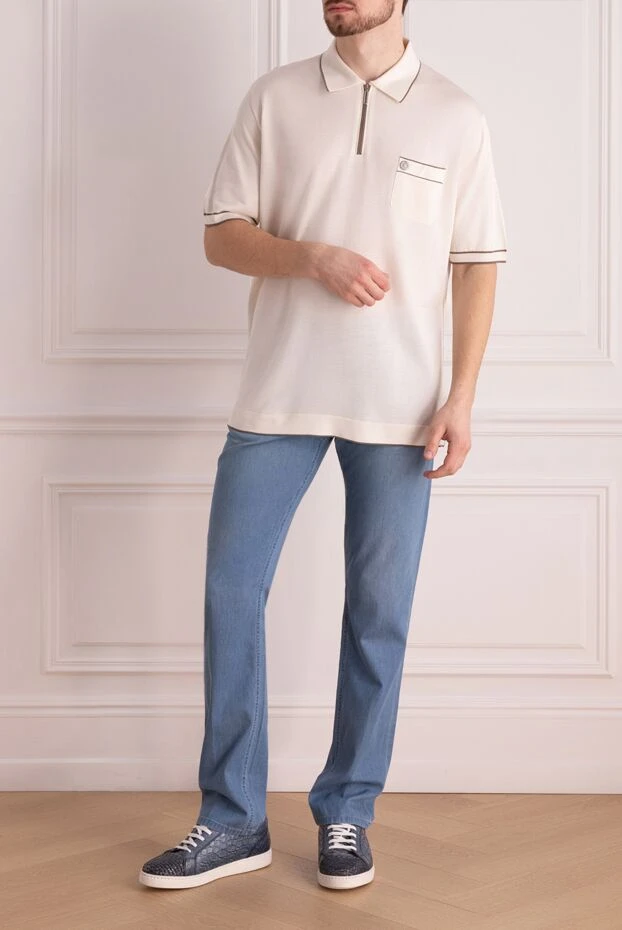 Stefano Ricci lyocell and cotton blue jeans for men 162885 - photo 2