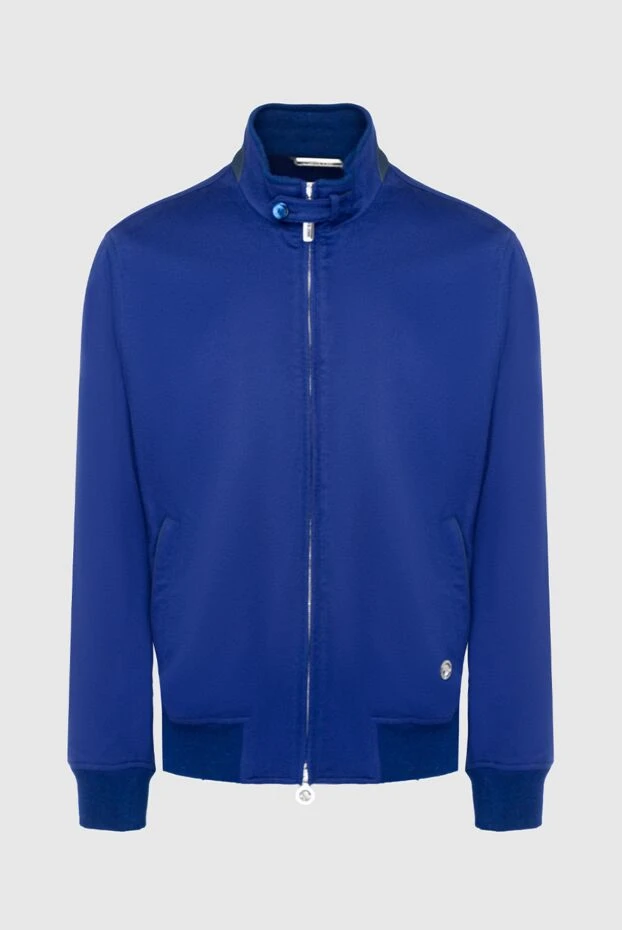 Blue cashmere jacket for men - photo 1