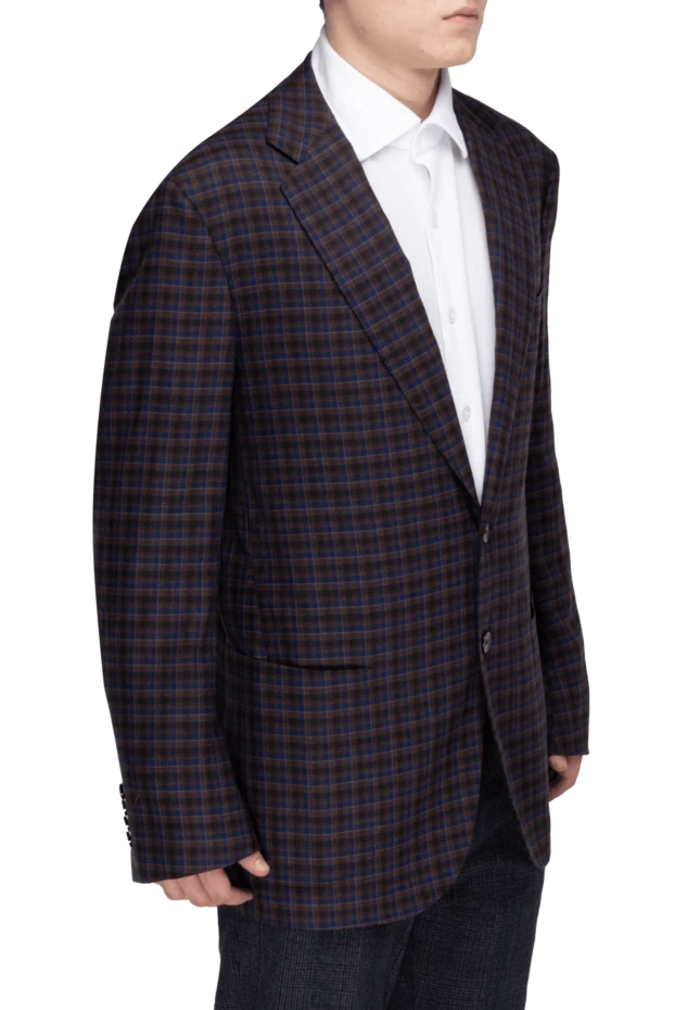 Stefano Ricci піджак із кашеміру та вовни коричневий чоловічий 162895 - фото 3