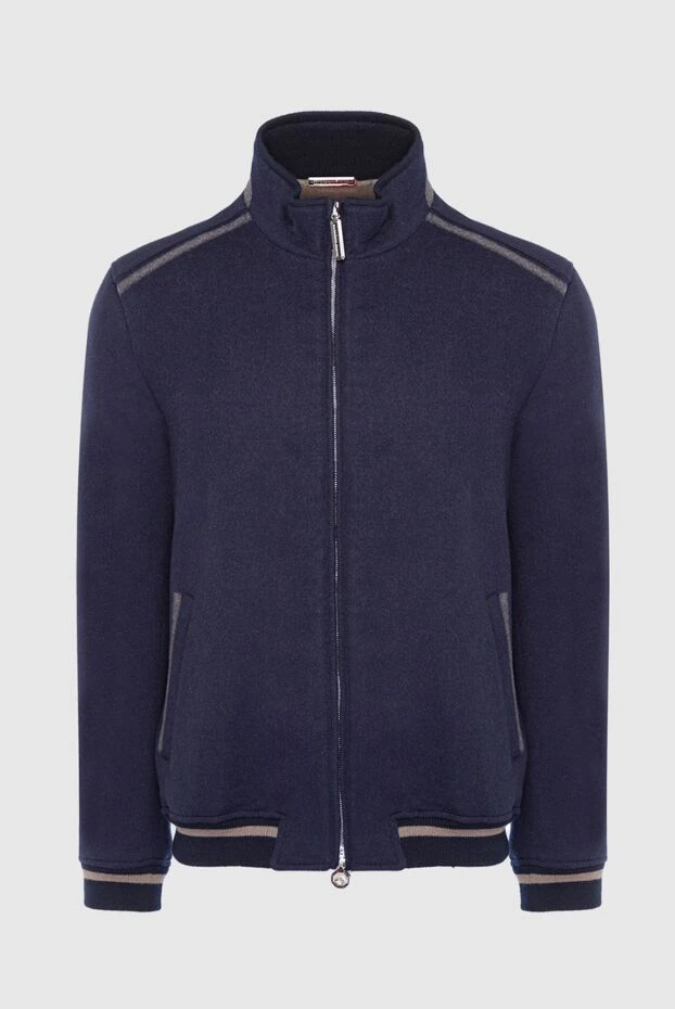 Blue cashmere jacket for men - photo 1