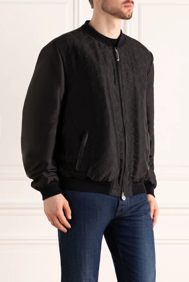 Stefano Ricci куртка из шелка черная мужская 162913 - фото 3